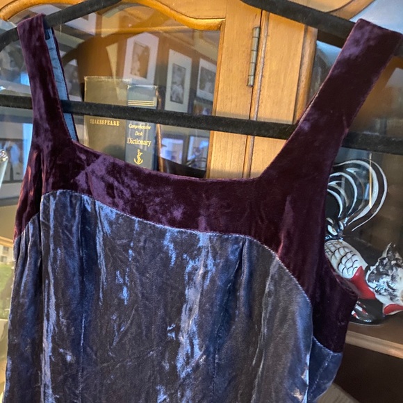 Vintage 90’s girl crushed velvet mini dress - Picture 5 of 16